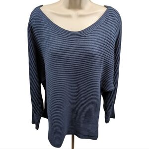 Cabi Ribbed Boat Neck Sweater Sz M